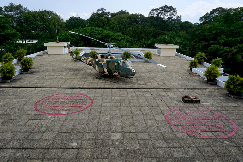 A model of the UH-1 helicopter